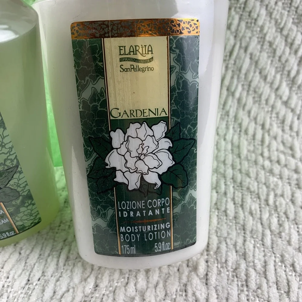 NEW Elariia Gardenia‎ Relaxing Wash Shower Bath Cream & Body Lotion 5.9 Oz Each
